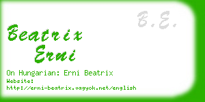 beatrix erni business card